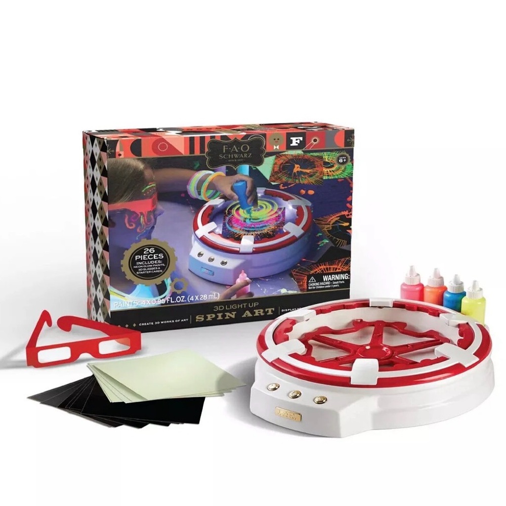 FAO Schwarz 3D Light Up Spin Art